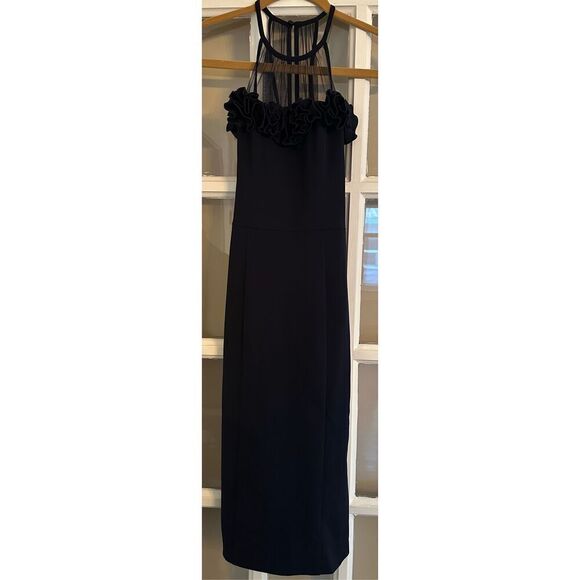 Maggy London Elegant black small Halter Cocktail Dress for Women - Picture 10 of 10